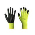 Top Glove Black Rubber Dipped Textured Palm Latex Coated Construction Working Gloves